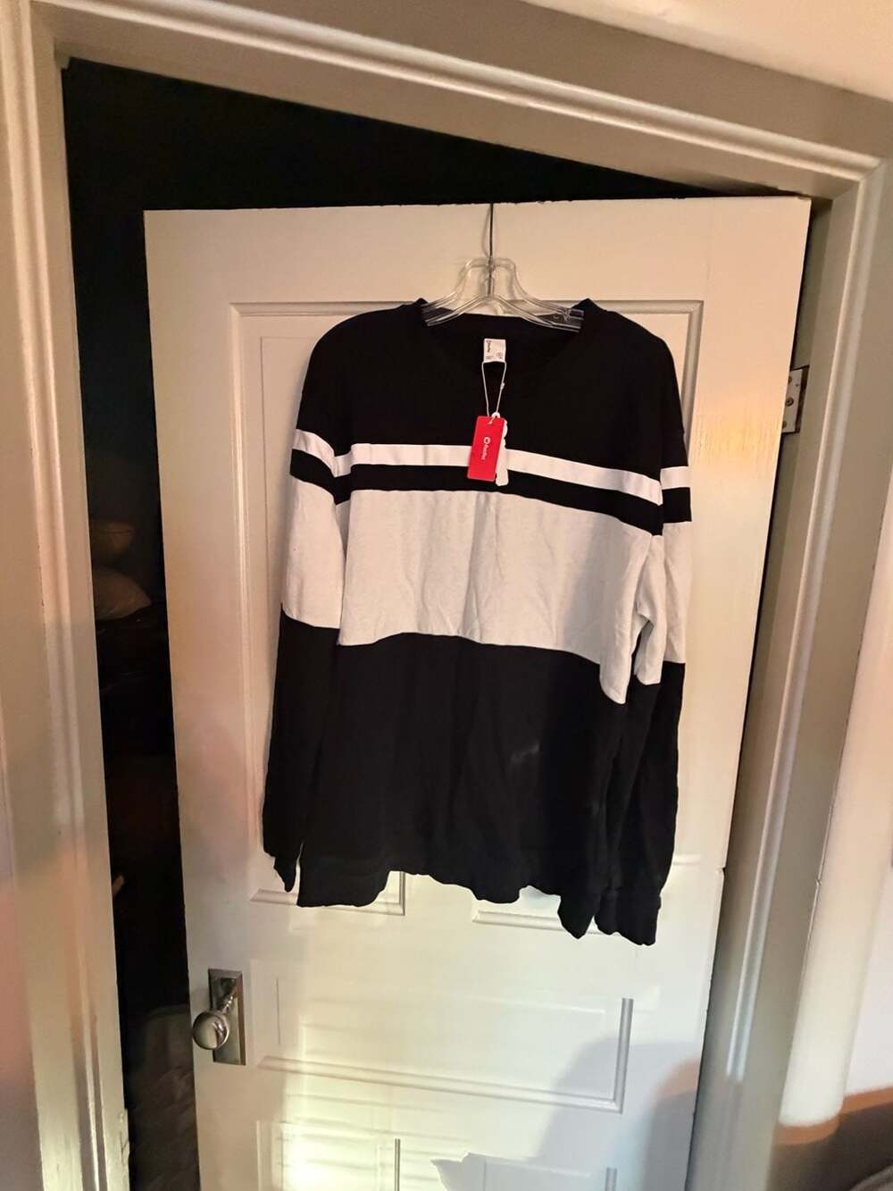 PatPat Men's Color Block Striped Long Sleeve Sweatshirt